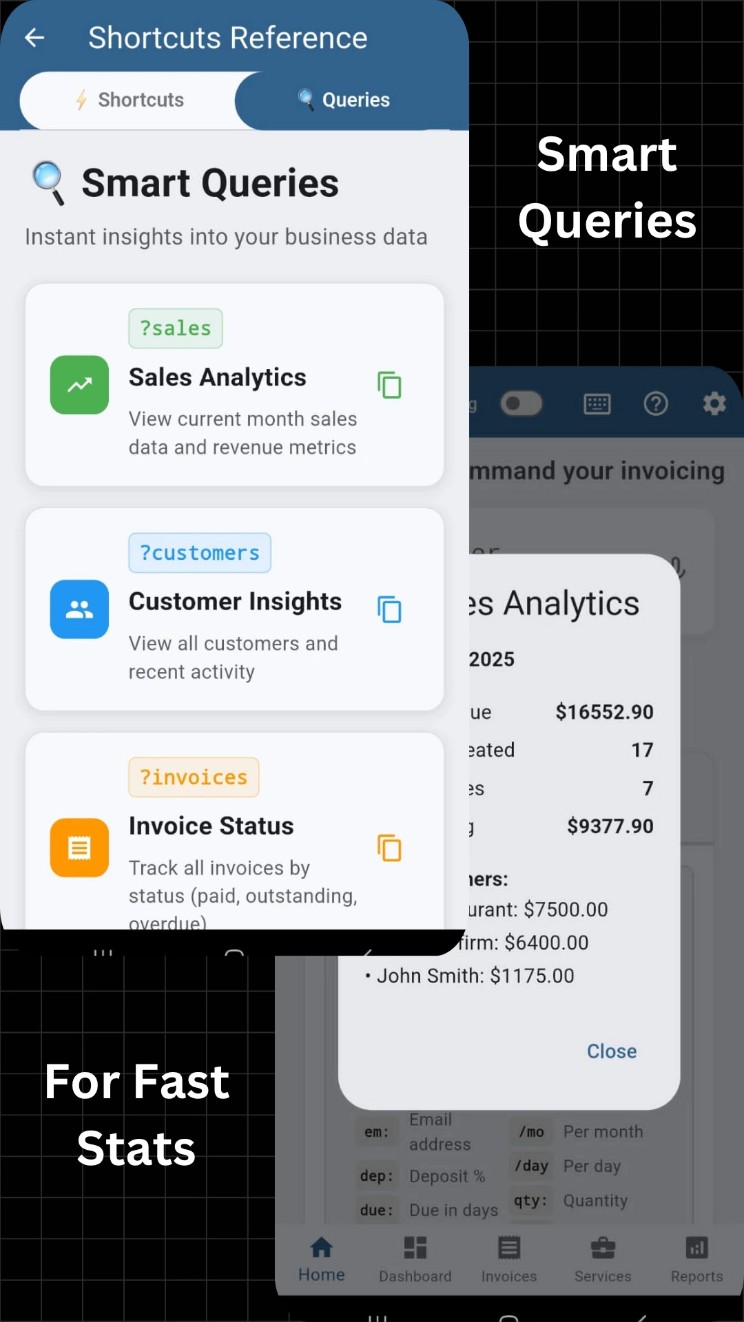 Smart Queries and Search Interface